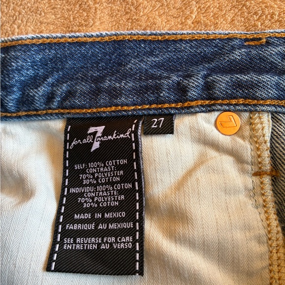 7 For All Mankind Denim Mini Skirt Size 27 - Picture 5 of 5